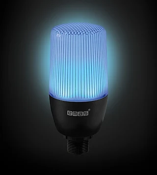 EMAS IF5M012ZM05 IF Serisi Çok Renkli 12V AC/DC Buzzerlı Sabit Anahtar Kontrollü M22 Vidalı LED İkaz 55mm
