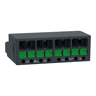 Schneider Electric GVAE11A Yardımcı kontak bloğu, TeSys Deca, 1NO + 1NC, GV2 için, önden montajlı, snap-in terminalli