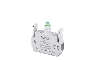 EMAS B9 Yedek LED'li 12-30V AC/DC Yeşil Sinyal Blok