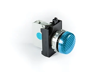 EMAS CM0M0XM CM Serisi Metal LED'li 100-230V AC Mavi 22 mm Sinyal