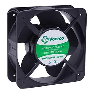 ÇETİNKAYA V04 150 001 135×135×38 RULMANLI 220VAC 339m3/h Kapasiteli Fan (temsili görsel)