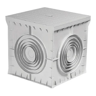 ÇETİNKAYA ÇP 555550 ÇP 555550 55x55x50 ABS Gri Yeraltı Buat + Düz Gri Kapak (temsili görsel)