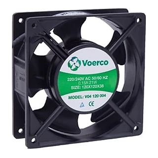 ÇETİNKAYA V04 120 001 V04 120 001 120x120x38 Bilezikli 110V AC 0.36A 26W 2800 RPM 163M3/H Kapasiteli Fan (temsili görsel)