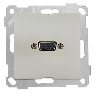 Mutlusan 2100 460 0183 Mek+Tuş VGA Prizi Titanyum