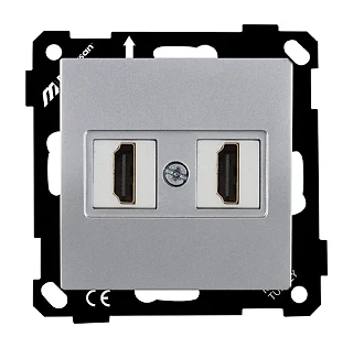 Mutlusan 2270 458 0192 Elitra Data Prizi 2*HDMI Vidalı Gümüş