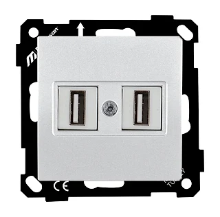 Mutlusan 2270 456 0101 Elitra Data Prizi 2*USB Vidalı Beyaz