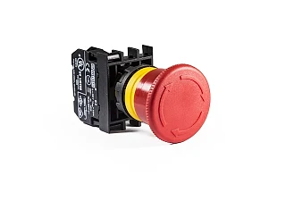 EMAS B200EG B Serisi Plastik 1NC Acil Stop 40 mm Çevirmeli Pozisyon Göstergeli Kırmızı 22 mm Buton