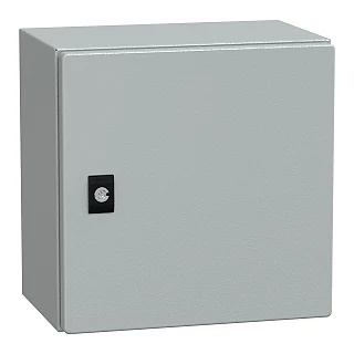 Schneider Electric NSYCRN33200 Montaj plakasız geniş CRN düz kapı. H300xW300xD200 IP66 IK10 RAL7035.