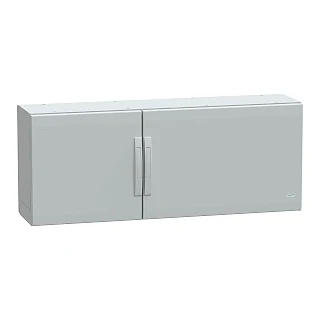Schneider Electric NSYPLA5123G Yer standı polyester kutu, Thalassa PLA, düz kapı, tamamen mühürlü, 500x1250x320mm, IP65, IK10