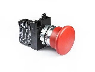 EMAS CM200MK CM Serisi Metal 1NC Yaylı 40 mm Mantar Kırmızı 22 mm Buton