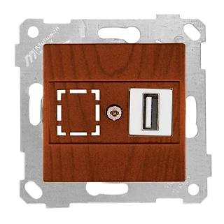 Mutlusan 2200 455 0156 Rita Mek+Tuş Data Prizi 1*USB Kiraz