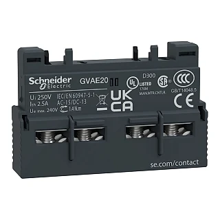 Schneider Electric GVAE20 TeSys GV2 ve GV3 - yardımcı kontak - 2 NA