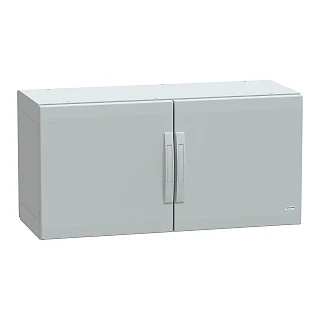 Schneider Electric NSYPLA5104G Yer standı polyester kutu, Thalassa PLA, düz kapı, tamamen mühürlü, 500x1000x420mm, IP65, IK10