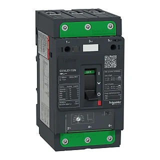 Schneider Electric GV4LE115N Manyetik devre kesici, TeSys GV4, 3P, 115 A, Icu 50 kA, EverLink terminal
