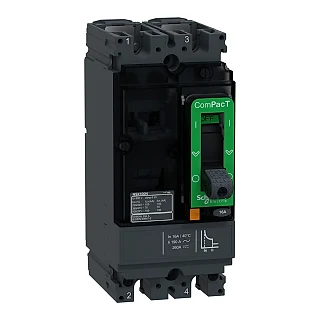 Schneider Electric C10S2TM016 ComPacT Şalter NSX100S 70kA AC-DC 2P 16A TMD