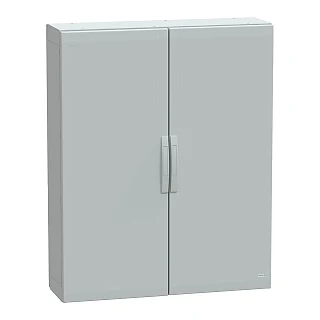 Schneider Electric NSYPLA12103G Yer standı polyester kutu, Thalassa PLA, düz kapı, tamamen mühürlü, 1250x1000x320mm, IP65, IK10