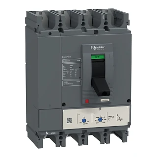 Schneider Electric LV563330 Devre Kesici, Easypact Cvs630H, 70Ka, 415Vac'De, 630A, Tmd Açtırma Ünitesi, 4P 3D