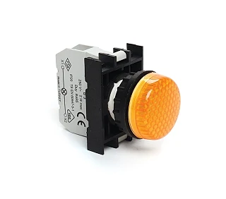 EMAS B030XS B Serisi Plastik Ba9S Duylu Sarı 22 mm Sinyal