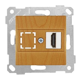 Mutlusan 2200 457 0158 Rita Mek+Tuş Data Prizi 1*HDMI Meşe