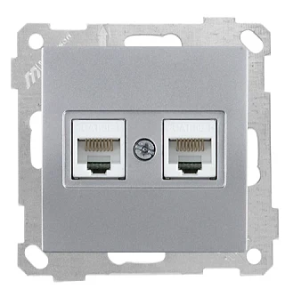 Mutlusan 2100 138 0182 Data Prizi 2*RJ45 CAT5E İnox