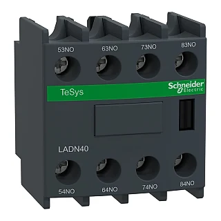Schneider Electric LADN40 TeSys D - yardımcı kontak bloğu - 4 NA - vida kelepçesi terminalleri