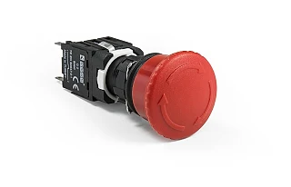EMAS D200YE30K D Serisi Plastik 1NC Acil Stop Yuvarlak 30 mm Çevirmeli Kısa Kırmızı 16 mm Buton