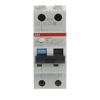 ABB 2CSR255080R3064 DS201 C6 AC300 Kaçak Akım Koruma Rölesi (RCBO)