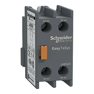 Schneider Electric LAEN20 Easy TeSys - yardımcı kontak bloğu - 2 NA - vidalı-kelepçe terminalleri