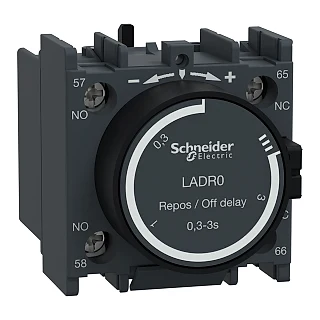 Schneider Electric LADR0 TeSys D - zaman geckm yardm kontk bloğu - 1NA + 1NK - vida kelepçs terminalleri