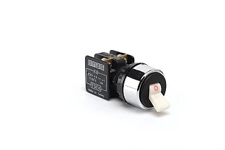 EMAS KB12C KB Serisi Plastik 1NC Mandallı Kalıcı Beyaz (0-I) Baskılı 22 mm Buton