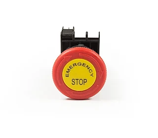 EMAS B200EE B Serisi Plastik 1NC Acil Stop 40 mm Çevirmeli Etiketli Kırmızı 22 mm Buton