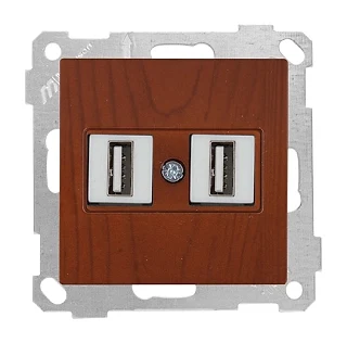 Mutlusan 2100 456 0156 Mek+Tuş Data Prizi 2*USB Kiraz
