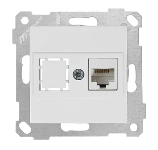 Mutlusan 2200 140 0101 Rita Mek+Tuş Data Prizi 1*RJ45 CAT6 Beyaz