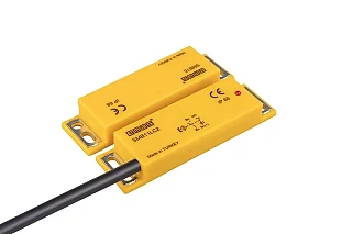 EMAS SMB11LC2-B15 Plastik Sol Çıkış 1NC+1NO 5mm LED'li 2m Kablolu 78 mm Manyetik Kapı Switch