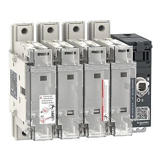 Schneider Electric LV481424 Anahtar bağlantı kesici sigorta, FuPacT GSD160, 160 A, 4 kutuplu, sigorta tipi DIN NH00, ön ve sağ taraf kontrolü