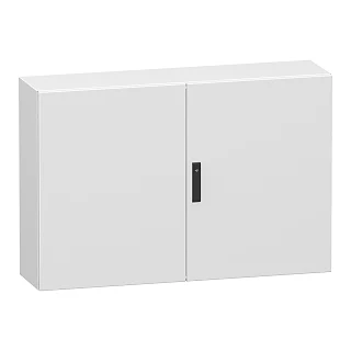 Schneider Electric NSYCRN812300D Çift katlı düz çelik kapı, PanelSeT CRN, montaj plakası olmadan, 800x1200x300 mm, IP55, IK10, RAL7035