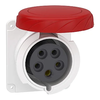 Schneider Electric PKY32G735 PratiKa Düz Makina Prizi, - hızlı bağlantı - 5*32A - 3P + N + E - 380...415 V AC