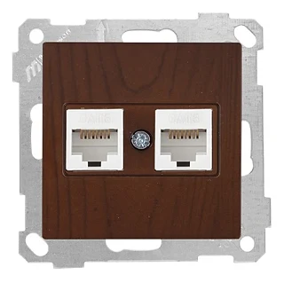 Mutlusan 2100 141 0157 Data Prizi 2*RJ45 CAT6 Ceviz