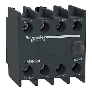 Schneider Electric LADN40R Yardımcı Kontak Bloğu, Tesys Deca, 4Na, Vida Kelepçe Terminalleri