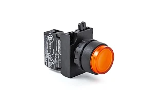 EMAS CP100HS CP Serisi Plastik 1NO Yaylı Çıkık Sarı 22 mm Buton
