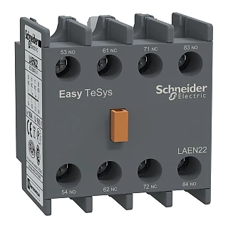 Schneider Electric LAEN22 Easy TeSys - yardımcı kontak bloğu - 2 NA + 2 NK - vidalı-kelepçe terminalleri