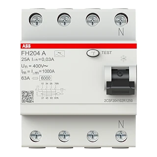ABB 2CSF204102R1250 FH204 A-25/0.03 Kaçak Akım Koruma Rölesi